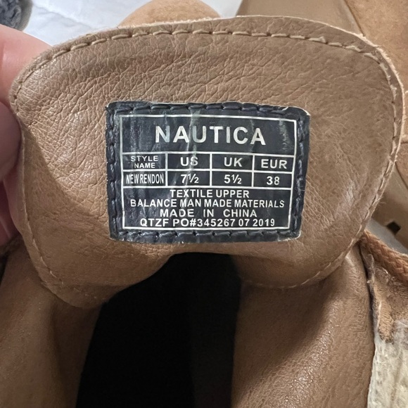 Nautica Suede Lace-up Wedge Boots - Picture 6 of 10